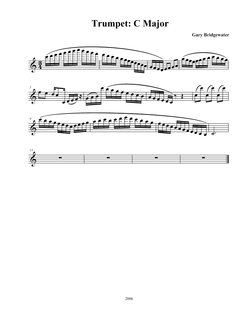 Trumpet Trumpet C Major